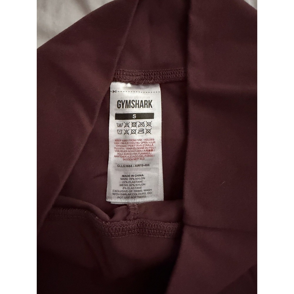 Gymshark Women's Berry Studio cropped Leggings Crossover Size Small - Picture 2 of 8